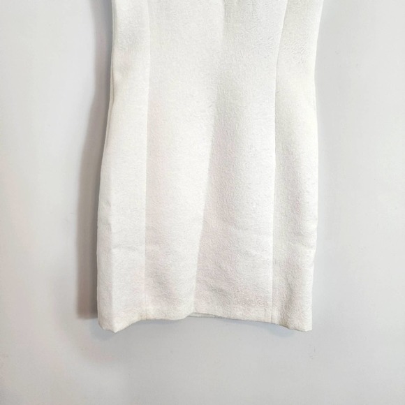 NWT Jessica Howard White Jacquard Sheath Cocktail Dress W/ Beaded Neckline SZ 6 - Picture 8 of 10